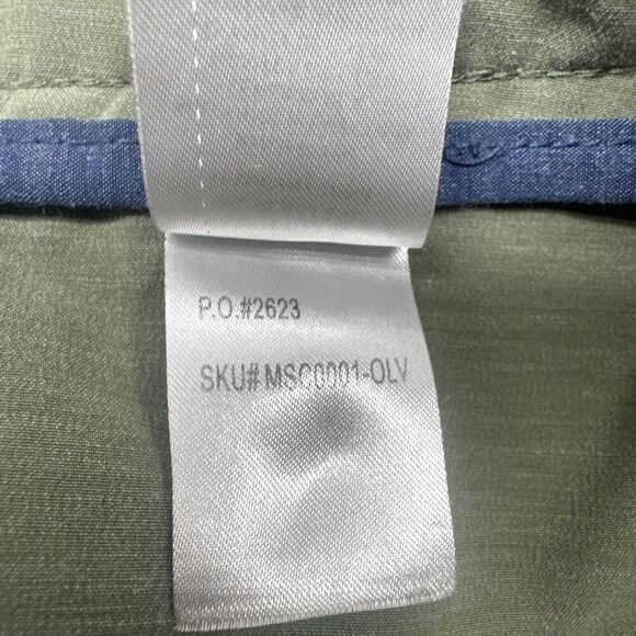 Faherty All Day Shorts Chino Drawstring Waist Casual Mens Size 36 Olive Green - Picture 13 of 13